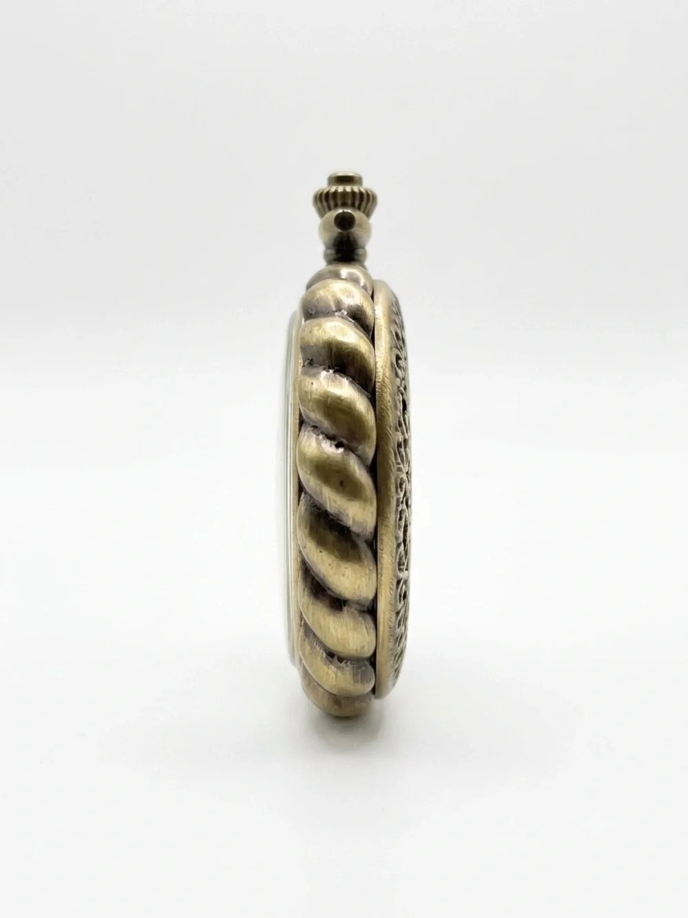 Vintage Style Miniature Brass Pocket Watch / Pendant Timepiece